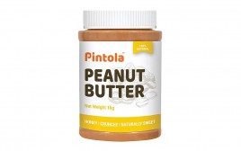 Pintola Peanut Butter Honey Crunchy  Plastic Bottle  1 kilogram